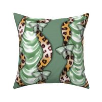 Leopards'n'Lace - Bows - Green