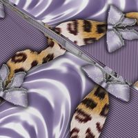 Leopards'n'Lace - Bows - Purple