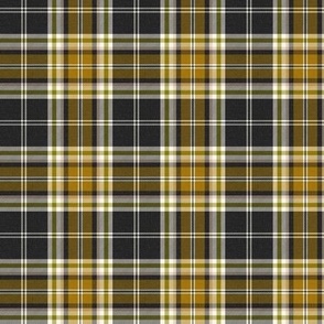 Headmaster Plaid - Black Gold Small Scale