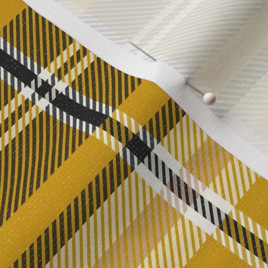 Headmaster Plaid - Yellow Black Large Scale