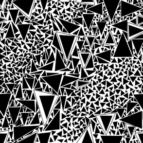 Black and White Triangle Pattern