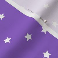 Stars Pattern Wavy Stripes Purple and White Night Sky, Galaxy Fabric, Lavender