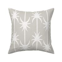ART DECO PALM TREES - GREY AND WHITE