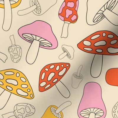Retro Mushrooms