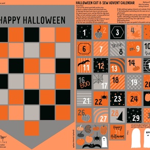 Halloween Advent Calendar Countdown - Large 3.5inch pockets