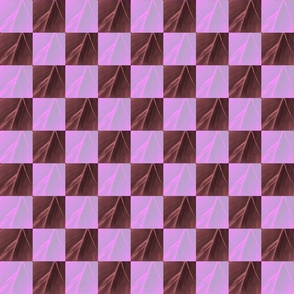 Checkerboard in Burgundy and Lilac