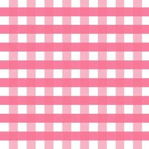 Pink White plaid for Elephant Quilt Coordinate