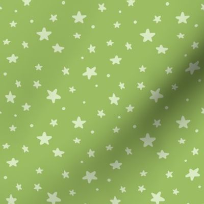 Birthday Stars - Citrus Lime, Large Scale