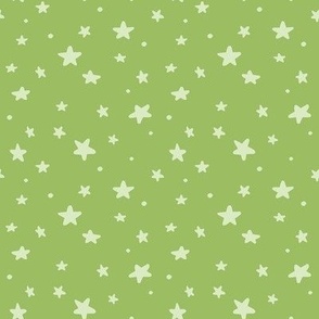 Birthday Stars - Citrus Lime, Large Scale