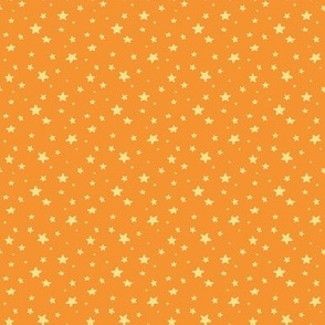 Birthday Stars - Citrus Orange, Medium Scale