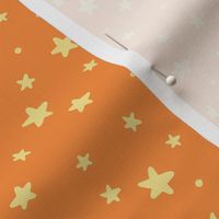 Birthday Stars - Citrus Orange, Large Scale