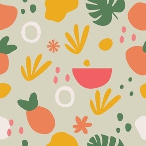 Abstract Tropical Festive Pattern