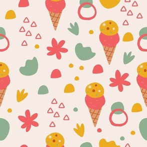 Summer Ice Cream Pattern
