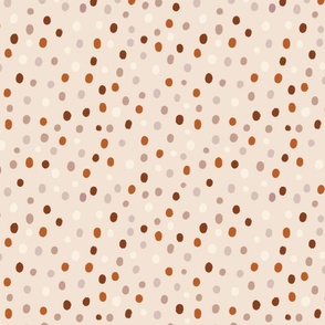 [big] Light Brown Beige Seamless Pattern With Small Dots Spots Dotwork