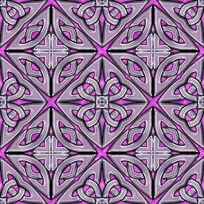 Celtic carving lavender on pink