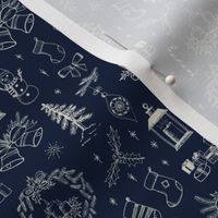 Christmas Toile // Starry Night - Small Scale