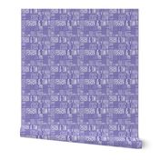 Personalised Name Fabric - Purple