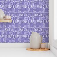 Personalised Name Fabric - Purple