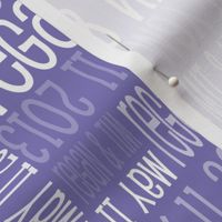 Personalised Name Fabric - Purple