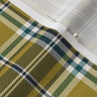 Headmaster Plaid - Olive Green Navy Blue Regular Scale