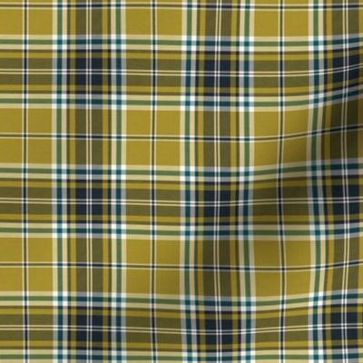 Headmaster Plaid - Olive Green Navy Blue Small Scale