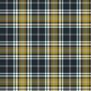 Headmaster Plaid - Navy Blue Olive Green Small Scale