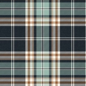 Headmaster Plaid - Navy Blue Seafoam Regular Scale