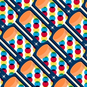 Retro Orange Ice Cream Treat Tea Towel & Wall Hanging