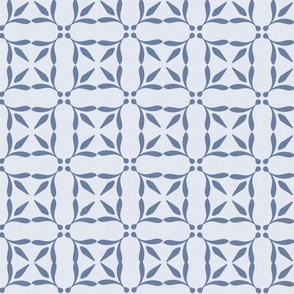 coastal casual jumbo scale geometric pattern in blue tonal ©terriconraddesigns