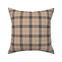 Headmaster Plaid - Camel Navy Blue Small Scale