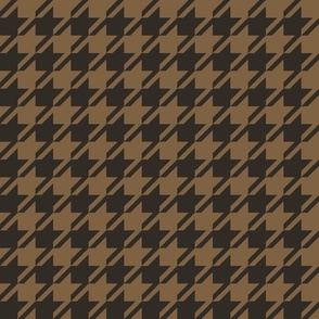 Houndstooth Dark Espresso Caramel / Large