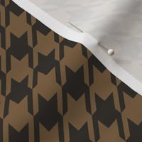 Houndstooth Dark Espresso Caramel Medium