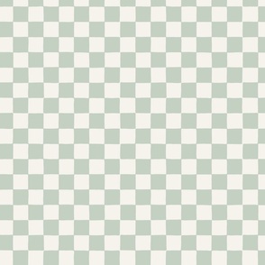 Organic Checkerboard in Mint Dewkist