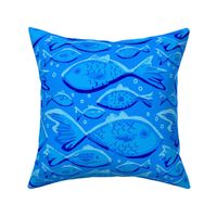 Fish Relief Blue 