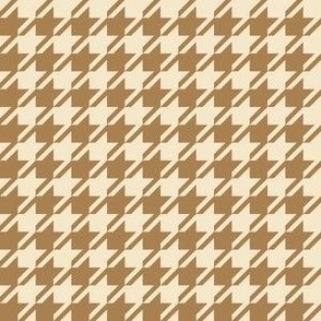 Houndstooth Light Almond Caramel Small