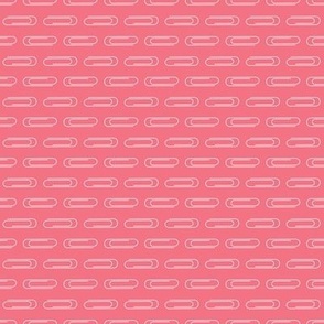 Paper Clips on Eraser Pink by Brittanylane