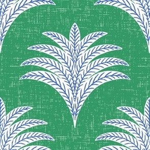 little palm fans/ textured bright green