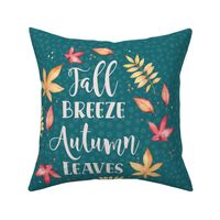18x18 Panel Fall Breeze Autumn Leaves for Throw Pillow or Cushion Cover