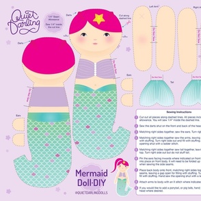 DIY Purple Mermaid Doll