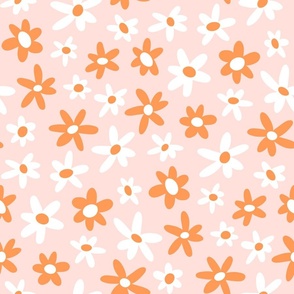 Just Daisies - pink and orange
