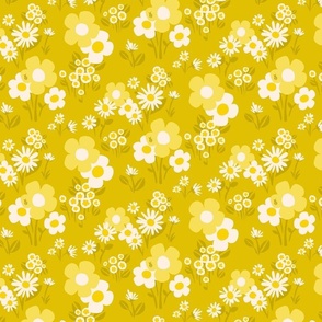 Groovy Garden Floral - Yellow