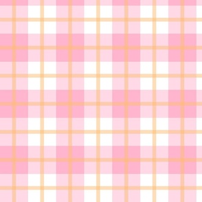 Halloween Plaid Pink and Orange - Pastel Halloween