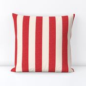 Textured Wide Stripe Red