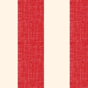 Textured Wide Stripe Red