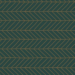 Small Christmas Poinsettia Leaf Vein Chevrons with a Platoon Green Background