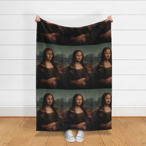 MONA LISA (mirrored reverse image)  - LEONARDO DA VINCI - 19.2"x28.5" 