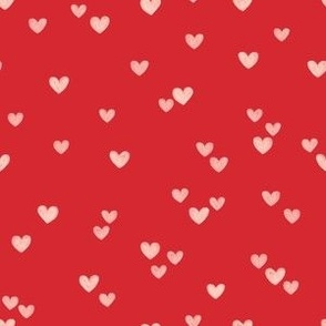 Cute Red  Hearts 6x6