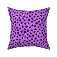 batik stars - purple on lavender