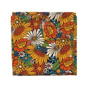 70's Retro Floral - Bold - Large