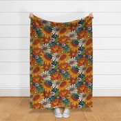 70's Retro Floral - Bold - Large